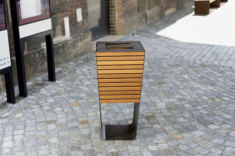 abfallbehaelter-karma__shoKAT0055544 Abfallbehälter KARMA mit Innenbehälter, Stahlteile in DB 703 eisenglimmer