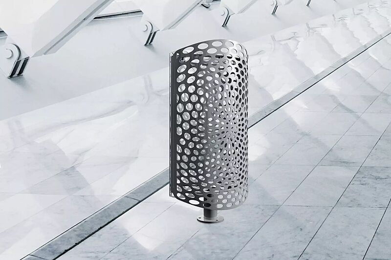 Abfallbehälter KEO in grau 2900 sable