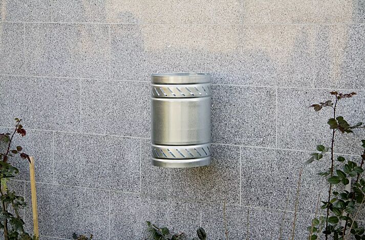 Abfallbehälter MAGGIOLINO ohne Schutzdach, feuerverzinkt