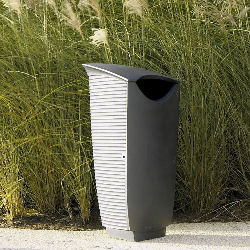 abfallbehaelter-nastra__shoKAT0043068 Abfallbehälter NASTRA, Aluminiumguss in RAL 9006 weißaluminium