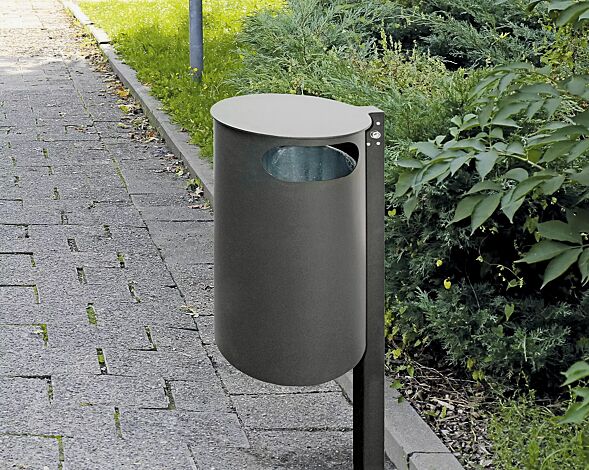 <div id="container" class="container">Abfallbehälter PAARL, ohne Ascher, zum Einbetonieren, in DB 703 eisenglimmer</div>