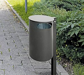 <div id="container" class="container">Abfallbehälter PAARL, ohne Ascher, zum Einbetonieren, in DB 703 eisenglimmer</div>