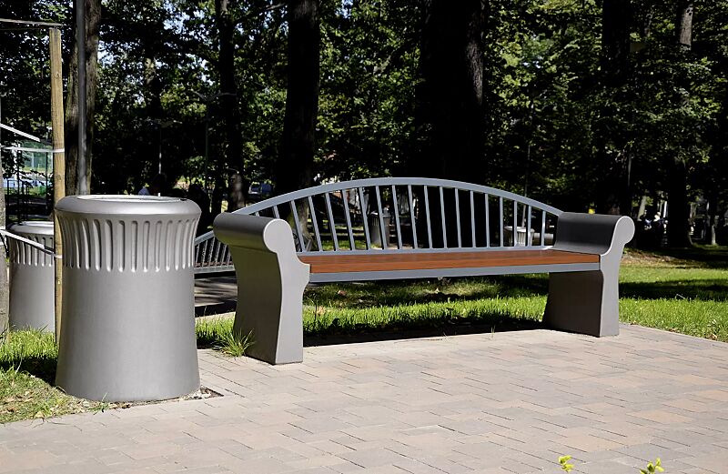 abfallbehaelter-savona-__shoKAT0038570 Abfallbehälter SAVONA mit Ascher, in graphit, Sitzbank SAVONA auf Anfrage