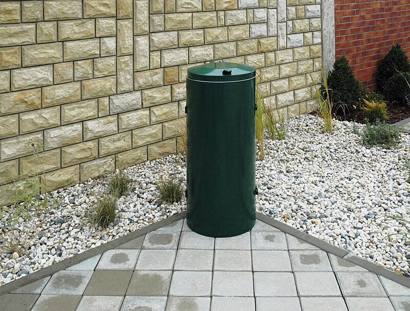 abfallbehaelter-somerset__shoKAT0014925 Abfallbehälter SOMERSET, zum freien Aufstellen, in RAL 6005 moosgrün