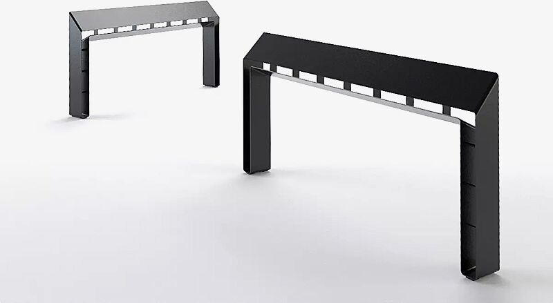 anlehnbank-radium__shoKAT0043091 Anlehnbank RADIUM, 1800 mm, in DB 703 eisenglimmer und RAL 9005 tiefschwarz