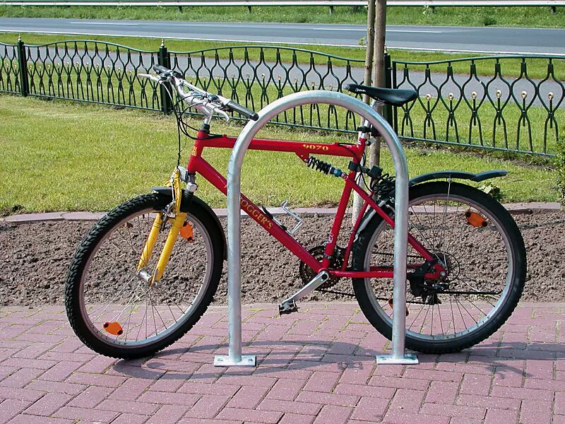 anlehnbuegel-livorno__shoKAT0003259 Anlehnbügel LIVORNO ohne Quersteg, zum Aufdübeln, feuerverzinkt