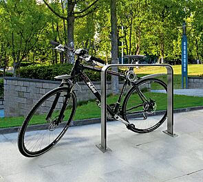 Anlehnbügel TAMPA PROTECT zum Aufdübeln, Edelstahl