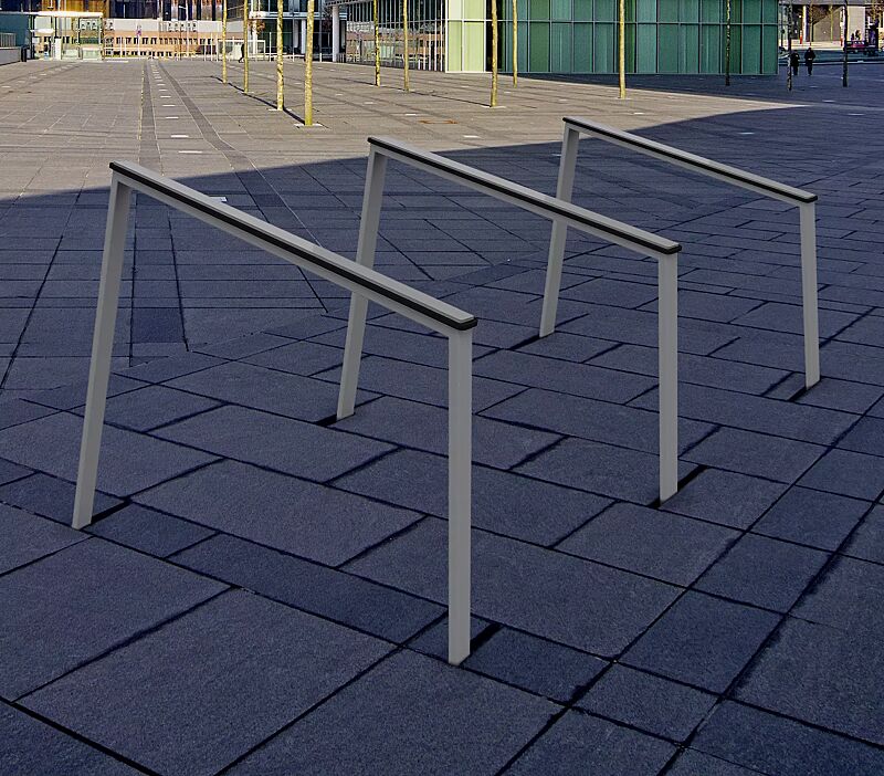 Anlehnbügel UNOLA in RAL 9007 graualuminium