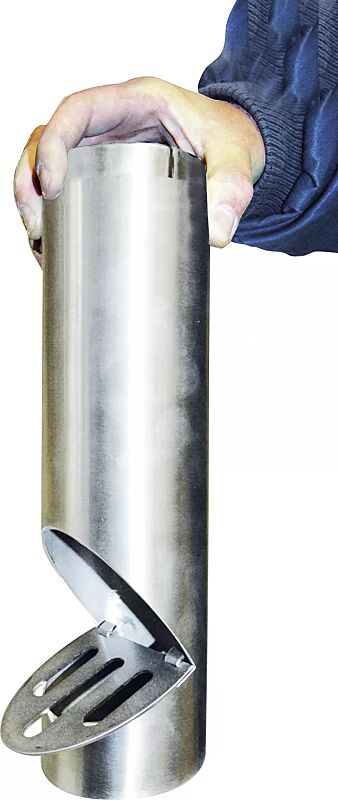 ascher-lenox__shoKAT0013237 Oberteil abnehmen und über Einwurföffnung entleeren