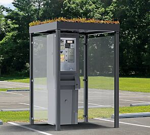 <div id="container" class="container"><div id="container" class="container">Automatenüberdachung GEMALA GREEN, Dachbreite x Dachtiefe 1600 mm x 1600 mm, Rück- / Seitenwände ESG, Klarglas, Stahlkonstruktion in RAL 7016 anthrazitgrau</div></div>