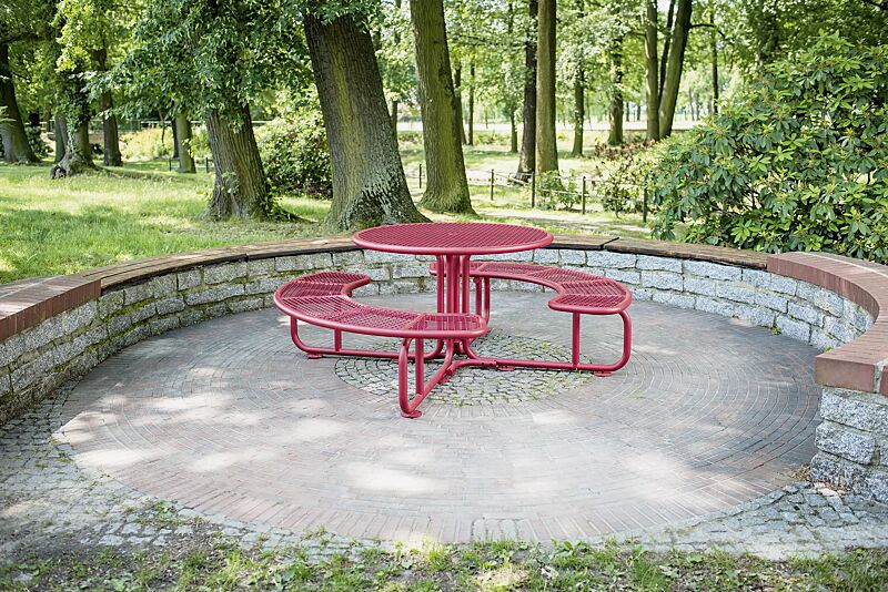 bank-tisch-kombination-pavia__shoKAT0057983 Bank-Tisch-Kombination PAVIA in RAL 3003 rubinrot