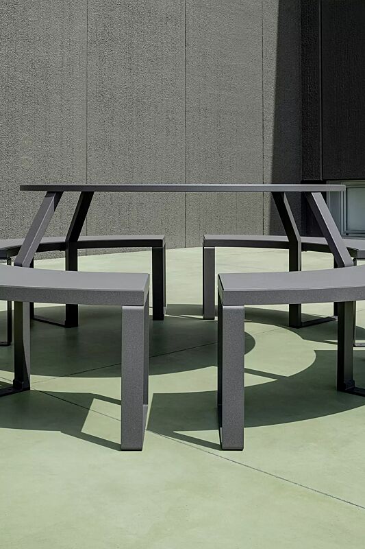 bank-tisch-kombination-sempreverde__shoKAT0073375 Bank-Tisch-Kombination SEMPREVERDE, Stahlteile in RAL 7024 graphitgrau