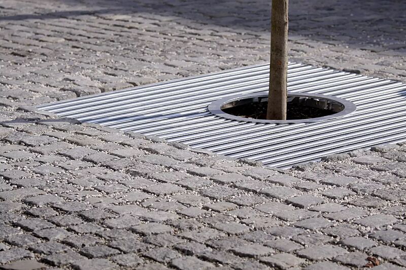 baumschutzrost-und--gitter-arbottura__shoKAT0022327 Baumschutzrost ARBOTTURA, quadratisch, ohne Baumschutzgitter