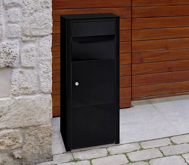 Brief- und Paketkasten DUNET in tiefschwarz