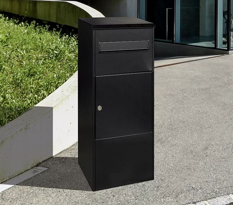 Brief- und Paketkasten MURS in tiefschwarz