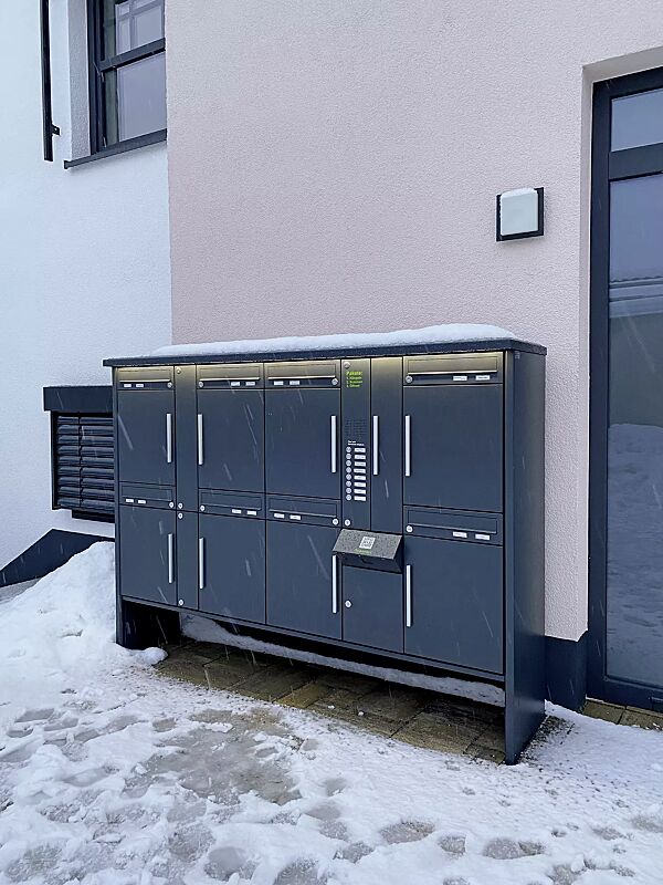 brief--und-paketkastenanlage-ain__shoKAT0066867 Brief- und Paketkastenanlage AIN mit 8 Briefkästen, in RAL 7016 anthrazitgrau