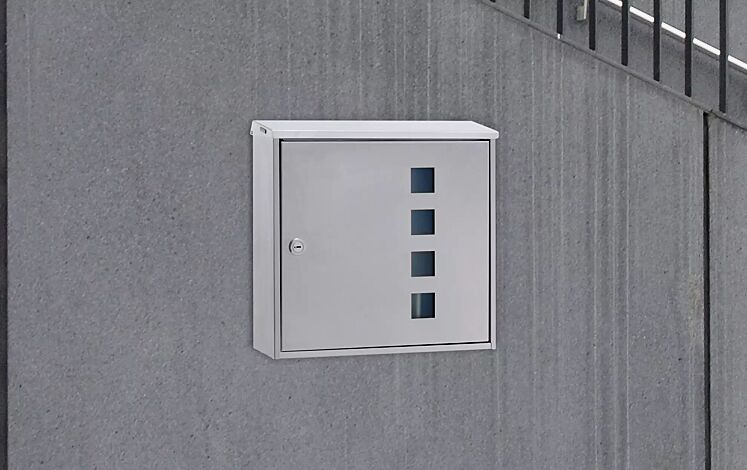 <div id="container" class="container">Briefkasten LIMAS ohne Zeitungsfach, mit Quadratausschnitten</div>