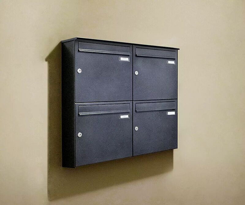 Aufputzanlage COLOMBES, 4-teilig, in RAL 7016 anthrazitgrau