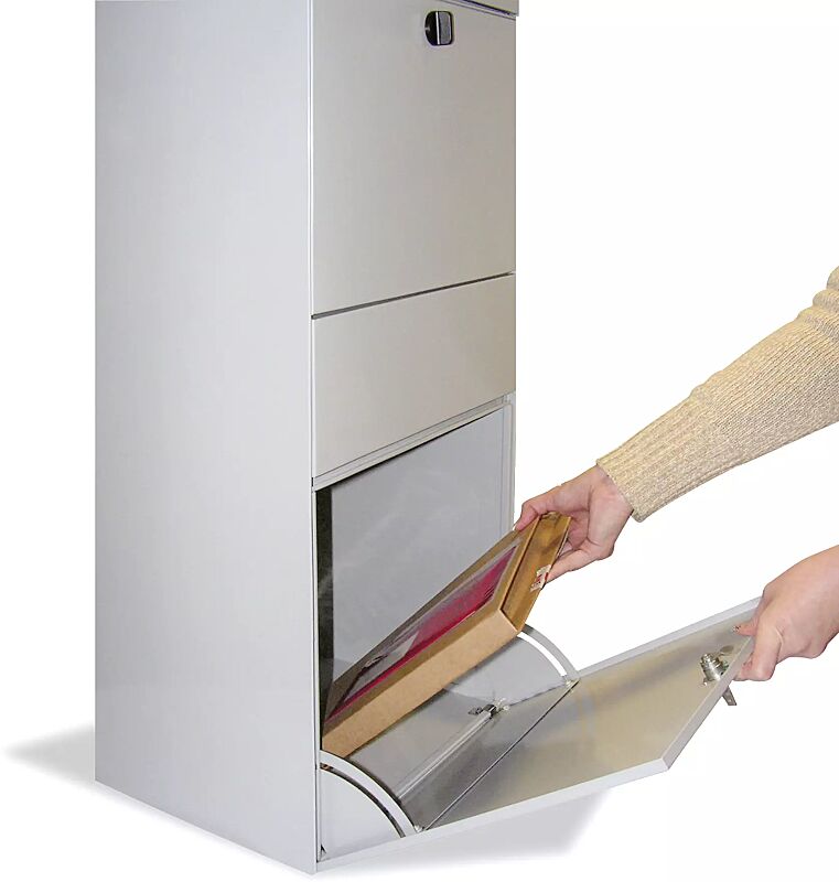 briefkastensystem-cenon-mit-zustellbox__shoKAT0009805 aus Auffangbox nach Entriegeln entnehmen