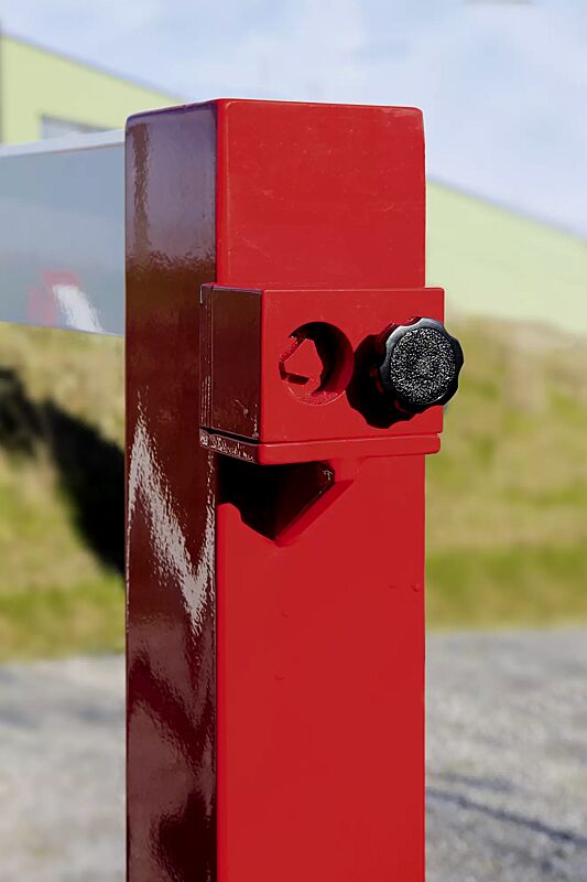 doppelseitige-gatterschranke-porvo__shoKAT0024377 Dreikantschloss (siehe Zubehör)