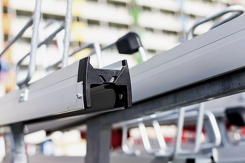 doppelstock-fahrradparksystem-easylift-premium__shoKAT0067483 Doppelstock-Fahrradparksystem EASYLIFT Premium, Detail der oberen Einstellebene