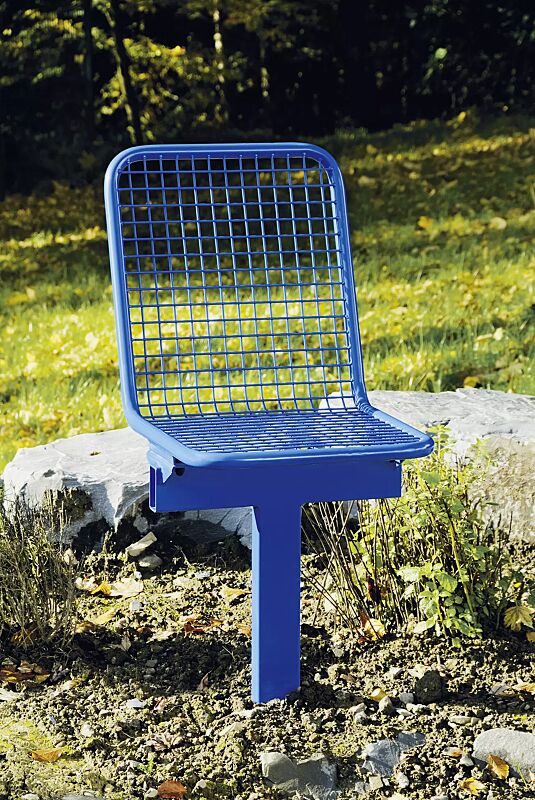 drahtgittersitz-tarvis__shoKAT0002715 Drahtgittersitz TARVIS, 1-Sitzer zum Einbetonieren in RAL 5017 verkehrsblau