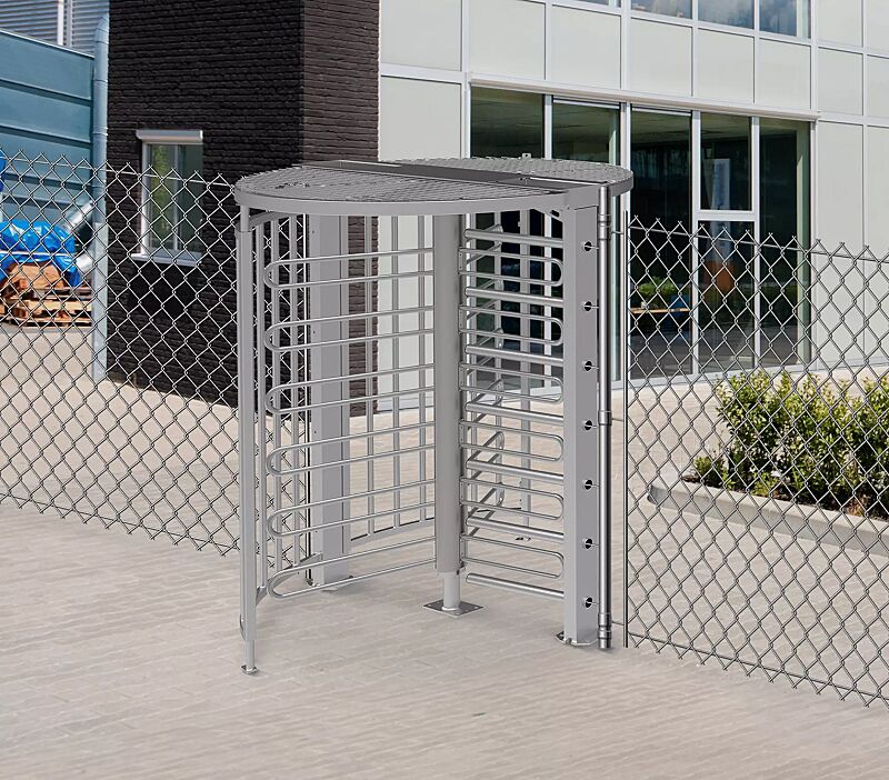 Drehkreuz LARDOS, zum Aufdübeln, ohne Bodenrahmen, mit Übersteigschutz, feuerverzinkt