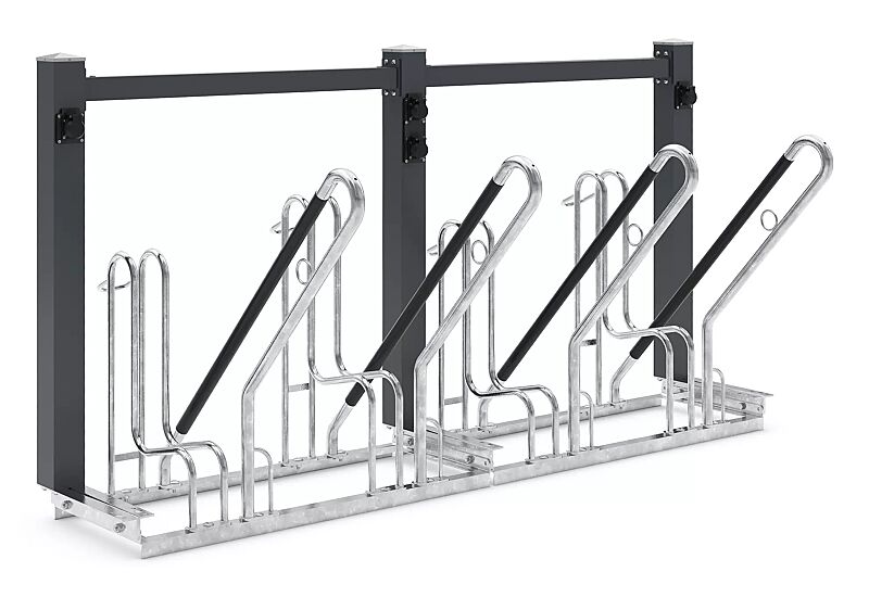 e-bike-ladestation-irving-power__shoKAT0073226 E-Bike-Ladestation IRVING POWER, Fahrradständer mit Lademodul für 4 Ladepunkte