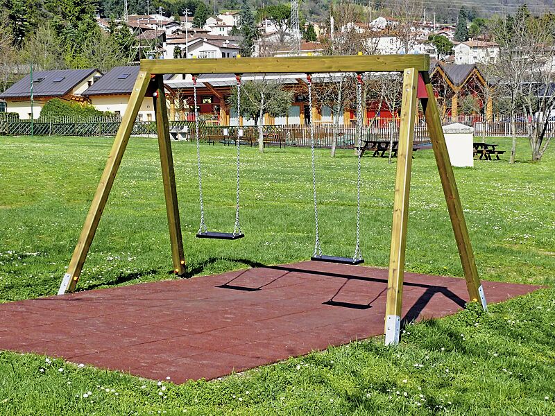 Doppelschaukel BERNHARD mit 2 Standard-Sicherheitsschaukelsitzen