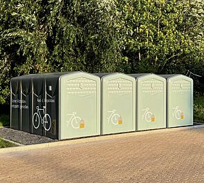 Fahrradgarage PIRAN, einseitige Ausführung