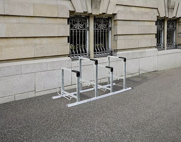 Fahrradparker KONTUR einseitig, 4 Stellplätze