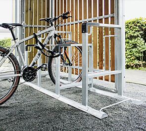 Fahrradparker KONTUR einseitig, 4 Stellplätze