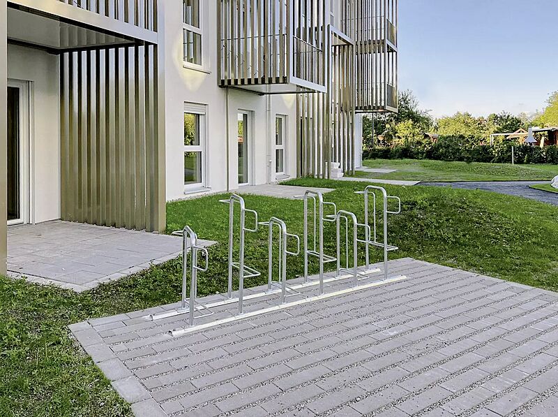 fahrradparker-missouri-light__shoKAT0073811 Fahrradparker MISSOURI-LIGHT, einseitig, 90°, hoch / tief, zum Aufdübeln bei +/- 0 mm, feuerverzinkt