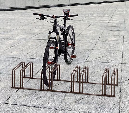 Fahrradständer ANZIO, 4 Stellplätze, in corten