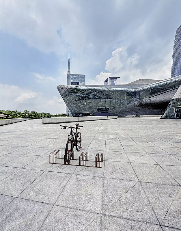 Fahrradständer ANZIO, 4 Stellplätze, in corten