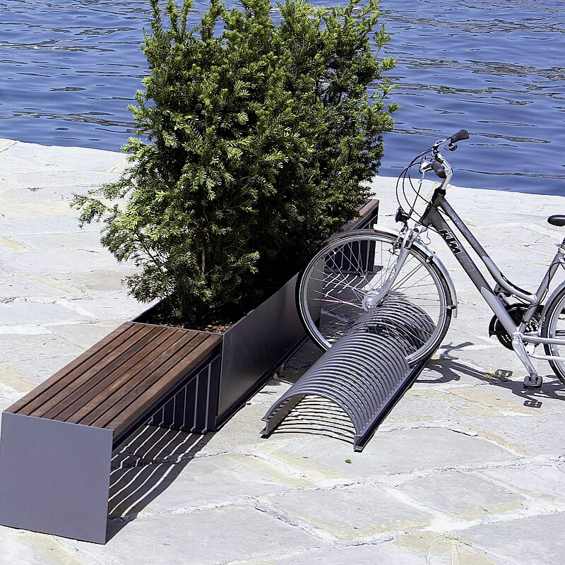 Fahrradständer CIMA in RAL 7016 anthrazitgrau