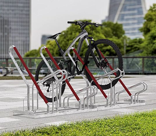 Fahrradständer DENVER, einseitig, 4 Stellplätze