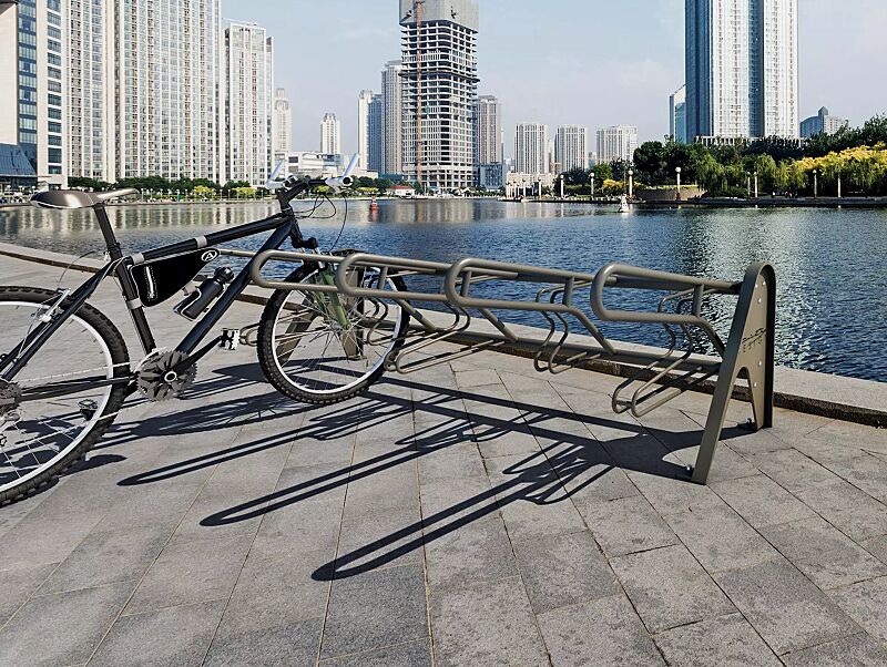 Fahrradständer MULTIPLO in eisenglimmergrau