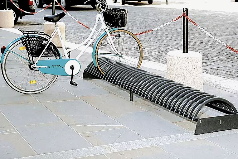 fahrradstaender-riccio__shoKAT0058770 Fahrradständer RICCIO ohne Betonsockel, in RAL 7016 anthrazitgrau