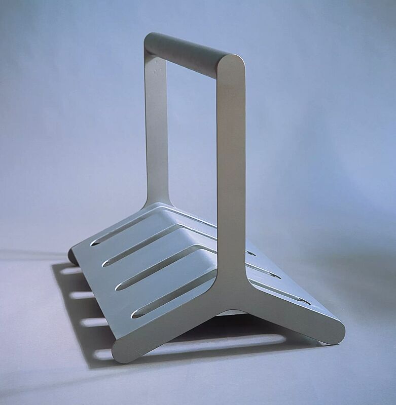 fahrradstaender-velo__shoKAT0051638 Fahrradständer VELO mit Griffstange, doppelseitig, 4 Stellplätze, in RAL 9007 graualuminium