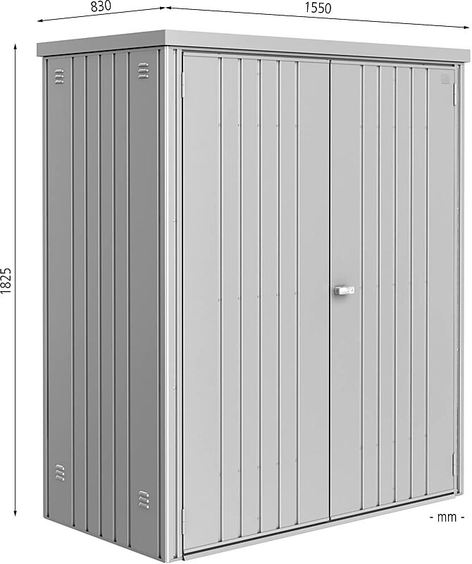 geraeteschrank-neufelden__shoKAT0069503 Geräteschrank NEUFELDEN, Modell 150, in silber-metallic