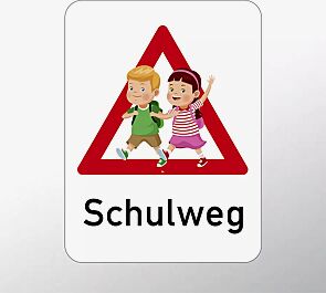 Hinweisschild ACHTUNG SCHULWEG
