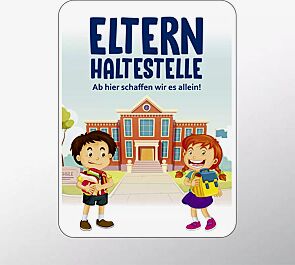 Hinweisschild ELTERN HALTESTELLE