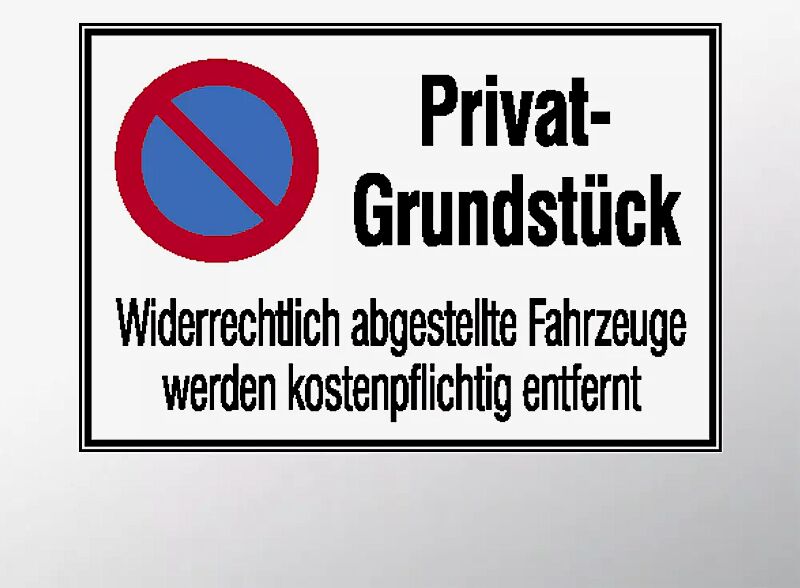 Hinweisschild HALTEVERBOT