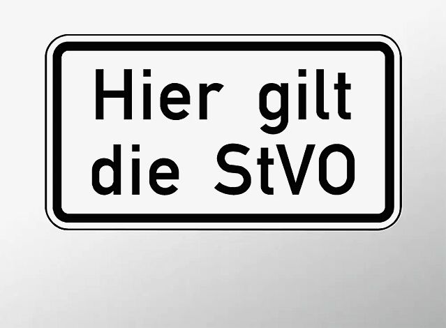Verkehrszeichen: Hier gilt die StVO