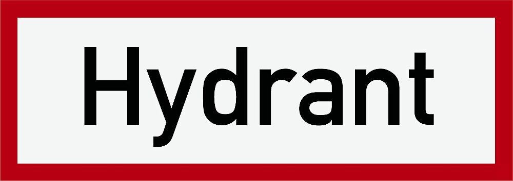 Hinweisschild: Hydrant