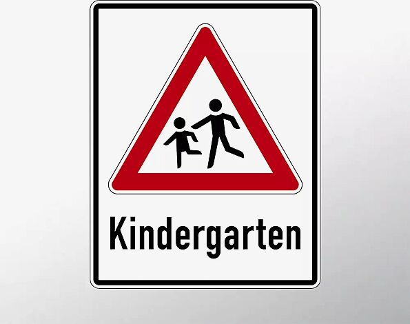 Hinweisschild: Kindergarten
