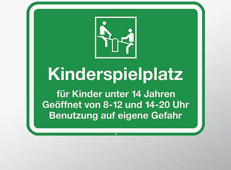 Hinweisschild: Spielplatz, 450 x 600 mm