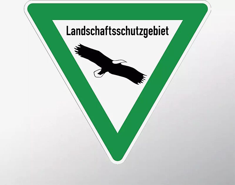 Hinweisschild: Landschaftsschutzgebiet