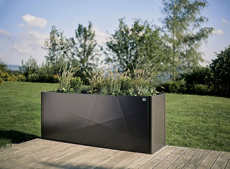 Hochbeet X-DESIGN, B x T 2000 x 500 mm, in dunkelgrau-metallic